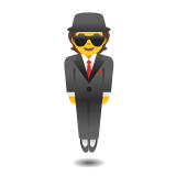 Google(Android) Person In Suit Levitating Emoji