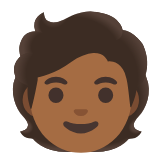 Google(Android) Person: Medium-Dark Skin Tone Emoji