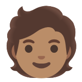 Google(Android) Person: Medium Skin Tone Emoji