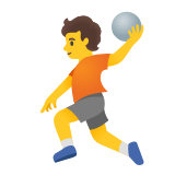 Google(Android) Person Playing Handball Emoji