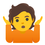 Google(Android) Person Shrugging Emoji