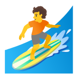 Google(Android) Person Surfing Emoji