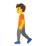 Google(Android) Person Walking Emoji