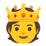 Google(Android) Person With Crown Emoji