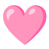 Google(Android) Pink Heart Emoji