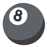 Google(Android) Pool 8 Ball Emoji