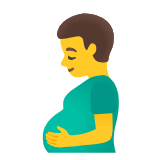 Google(Android) Pregnant Man Emoji