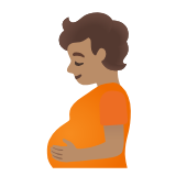 Google(Android) Pregnant Person: Medium Skin Tone Emoji