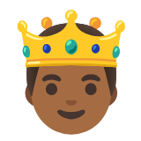 Google(Android) Prince: Medium-Dark Skin Tone Emoji