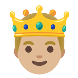 Google(Android) Prince: Medium-Light Skin Tone Emoji