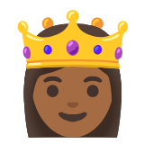 Google(Android) Princess: Medium-Dark Skin Tone Emoji