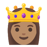 Google(Android) Princess: Medium Skin Tone Emoji