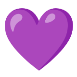 Google(Android) Purple Heart Emoji