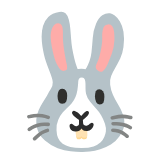 Google(Android) Rabbit Face Emoji