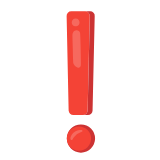 Google(Android) Red Exclamation Mark Emoji