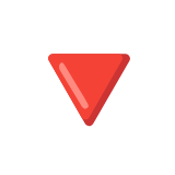 Google(Android) Red Triangle Pointed Down Emoji