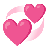 Google(Android) Revolving Hearts Emoji