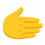 Google(Android) Rightwards Hand Emoji