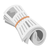 Google(Android) Rolled-Up Newspaper Emoji