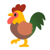 Google(Android) Rooster Emoji