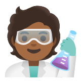 Google(Android) Scientist: Medium-Dark Skin Tone Emoji