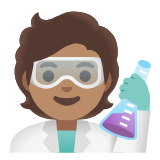 Google(Android) Scientist: Medium Skin Tone Emoji