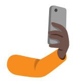 Google(Android) Selfie: Dark Skin Tone Emoji