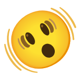 Google(Android) Shaking Face Emoji