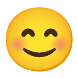 Google(Android) Smiling Face With Smiling Eyes Emoji