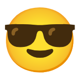 Google(Android) Smiling Face With Sunglasses Emoji