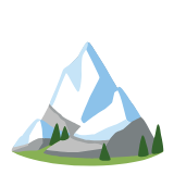 Google(Android) Snow-Capped Mountain Emoji