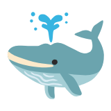 Google(Android) Spouting Whale Emoji