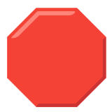 Google(Android) Stop Sign Emoji