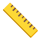 Google(Android) Straight Ruler Emoji