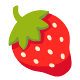 Google(Android) Strawberry Emoji