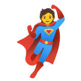 Google(Android) Superhero Emoji