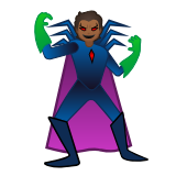 Google(Android) Supervillain: Medium-Dark Skin Tone Emoji