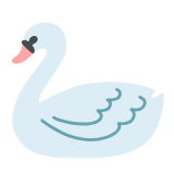 Google(Android) Swan Emoji