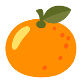 Google(Android) Tangerine Emoji