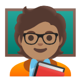 Google(Android) Teacher: Medium Skin Tone Emoji