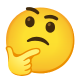 Google(Android) Thinking Face Emoji