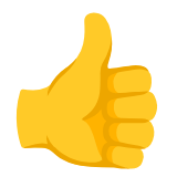 Google(Android) Thumbs Up Emoji