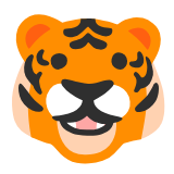 Google(Android) Tiger Face Emoji