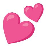 Google(Android) Two Hearts Emoji