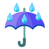 Google(Android) Umbrella With Rain Drops Emoji