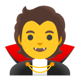 Google(Android) Vampire Emoji