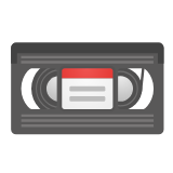 Google(Android) Videocassette Emoji