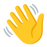 Google(Android) Waving Hand Emoji