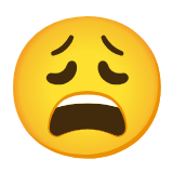 Google(Android) Weary Face Emoji