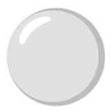 Google(Android) White Circle Emoji